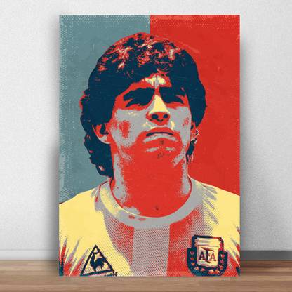 Diego Maradona Poster for Room & Office (13 Inch X 19 Inch, Rolled) Paper Print