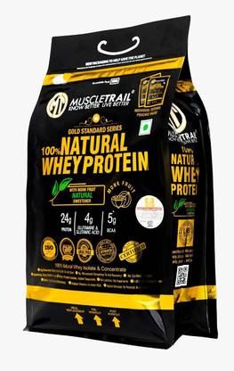 Muscle Trail New Pack With MONK FRUIT Natural Sweetener Whey Protein