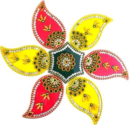 Epoojacart Model 3 - Acrylic Rangoli Designs- Rangoli for Festive Decor (Big) Rangoli Stencil