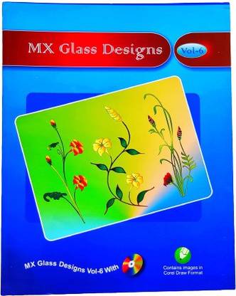 Max Deals STAINED GLASS PATTERN BOOK - MX GLASS DESIGNS VOL - 6 (Contains CD With Corel Draw Images)