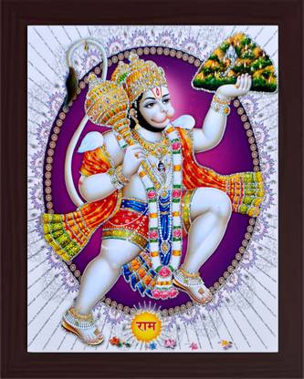 emofly Vayuputra Hanuman ji Religious Frame