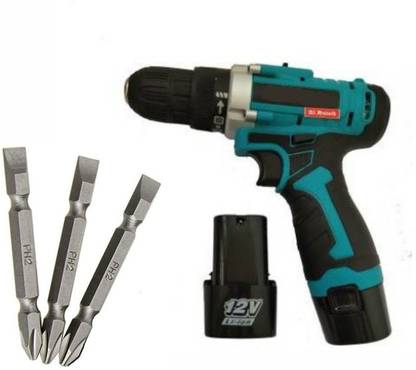 XDLB WS4810 10 mm Cordless Screw Gun with 3 Pcs Ph +- Drill bit set SGN05 Reverse Forward and Torque Adjustment System SD58tr Plastic Compact Screwdriver Cum Drill SGN Machine with PH+- Drill Bit set (Variant color)05 Screw Gun (Cordless Screw Driver) Collated Screw Gun