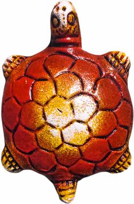 orsop Floating Tortoise (Pair of 2) Earthen, Turtle, Mitti ka tairane wala Kachhua Decorative Showpiece  -  2 cm