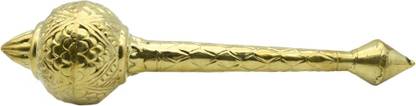 Puja N Pujari Bajarangabali Hanuman Gada Mace Big Size Brass for Pooja Room Decoration Decorative Showpiece  -  60 cm