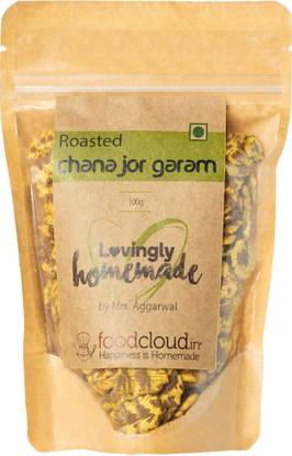 Food cloud Munchies Roasted Chana JOR Garam Oil Free- High Protein snacks