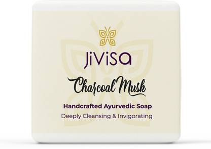 JiViSa Luxury Charcoal Musk handmade Ayurvedic Soap