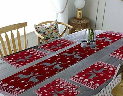 Mega Cart Home Multicolor Linen Table Linen Set