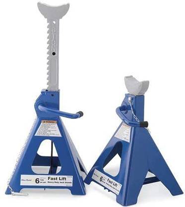 Mplus Blue Point 3 Ton Jack Stand Pair Heavy Duty Jack Stand Self Locking Ratchet Handle BLPJS3TAP Vehicle Jack Stand