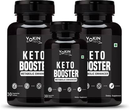 Vokin Biotech Keto Boosters 30 Tab Natural Weight Loss | Fat Burner For Women And Men Pack of 2