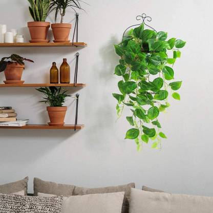 well art gallery Well Art Gallery Artificial Hanging Plants, Fake Ivy Vines Each Greenery Garland Leaves Fake Hanging Plants Vines for Home Bedroom Room Indoor Wedding Wall Decor (No Baskets) 3 feet approx Wild Artificial Plant