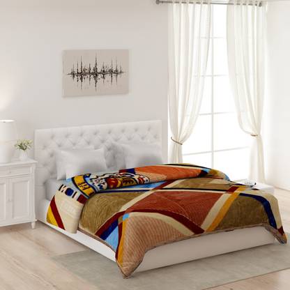 MONTE CARLO Printed Double Mink Blanket for  Heavy Winter