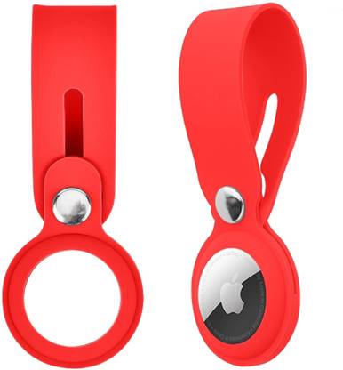 Ineix Front & Back Case for Apple Airtag, Silicon Loop Protective case