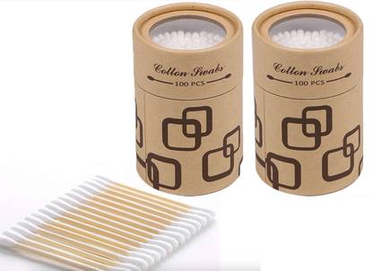 ZQBIEE 100pcs/Box Double Head Cotton Swabs Nose Ears Cleaning Health Care Tools