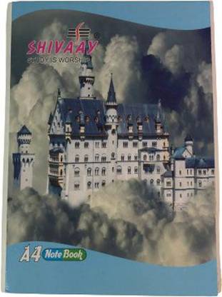 SHIVAAY A4 REGISTER AND COPY AND REGULLAR REGISTER A4 Notebook SINGLE LINE 120 Pages