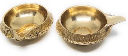 Astrosale Brass Table Diya Set