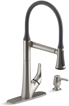 KOHLER 77764IN-SD-VS Arise Articulating Flexible Pull Down Kitchen Faucet, with DockNetik Technology and Sweep spray (Vibrant Stainless) Kitchen Mixer Faucet