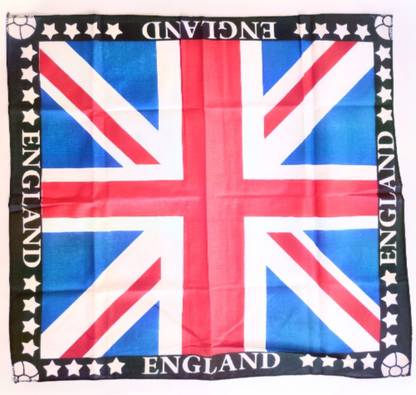 PATHAYAM england flag hand kerchief, pocket towel, face towel, cotton handkerchief ["Red","Blue"] Handkerchief
