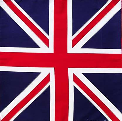 PATHAYAM uk flag handkerchief, face towel, pocket kerchief ["Red","White"] Handkerchief