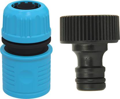 Divine Tree 1/2" Hose Nozzle and 3/4" Tap Connector for Garden - Pack Of 2 Hose Connector