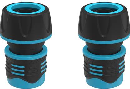 Divine Tree 3/4 Inch Rubber Hose Nozzle Garden Water Hose Quick Connector Pack of 2 Hose Connector