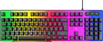 Flipkart SmartBuy PK-29 LED Backlit with Mechanical Switch Feeling Wired USB Standard Gaming Keyboard Compatible with Desktop, Laptop, Mac