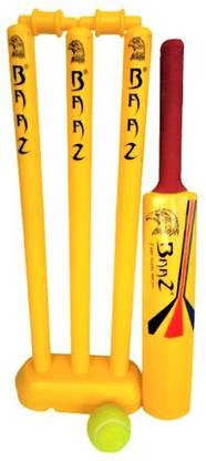 एच के स्पोर्ट एंड टॉयज़ CRICKET SET BAT | BALL | STUMPS | STUMPS STAND क्रिकेट किट