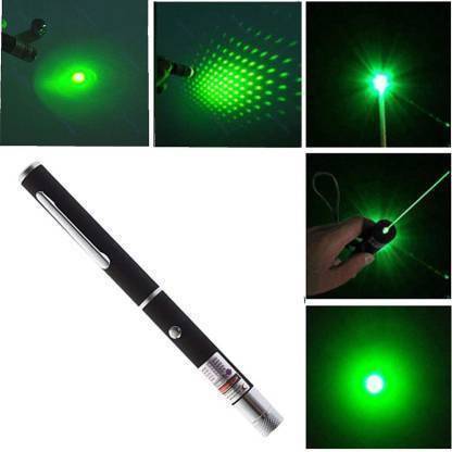 SHREEHARI999 Green Laser Light Pen, Presentation Disco Pointer Pen Beam with Adjustable Antenna Cap to Change Project Design for Presentation