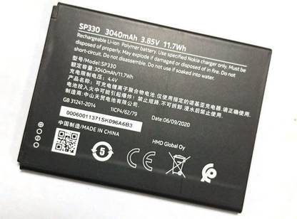 Lapvious Mobile Battery For  NOKIA NOKIA C3 -SP330-3040 MAH (100% CARE OG)