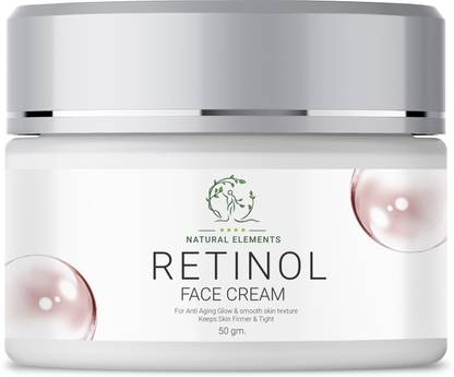 Natural Elements Retinol Face Cream with Anti Aging Properties & Smooth Skin Texture |