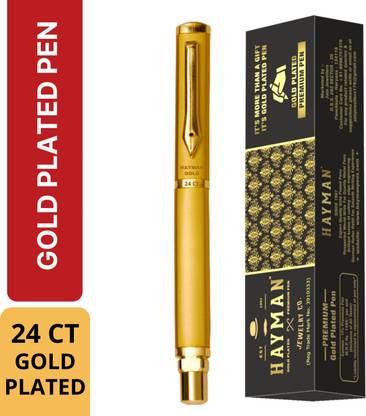 Hayman 24 CT Gold Plated Triangle Roller Ball Pen
