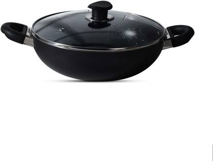 BERGNER Essential Plus Kadhai 24 cm diameter with Lid 2 L capacity
