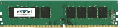 Crucial 4GB RAM CL19-1.20 V - Non-ECC - Unbuffered - 288-pin - DIMM DDR4 4 GB (Single Channel) PC SDRAM (CT4G4DFS6266)