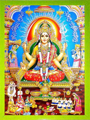 SUNINOW SANTOSHI MATA PHOTO FRAME Religious Frame