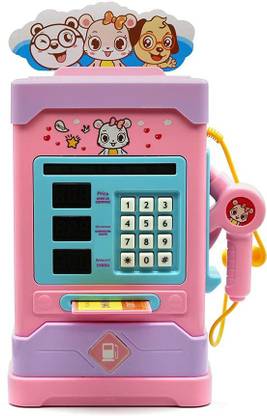 SANJARY Pretend Play Petrol Pump Digital Control Function Gas Station for Kids. (Random Color)