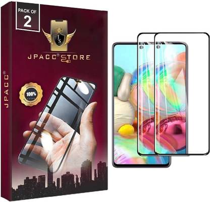 JPACC Edge To Edge Tempered Glass for SAMSUNG GALAXY A51, SAMSUNG GALAXY M31S, Tempered Glass Screen Protector 9H Full Coverage Edge To Edge 11D Front Temper Glass Guard With Installation Kit For M31S / A51