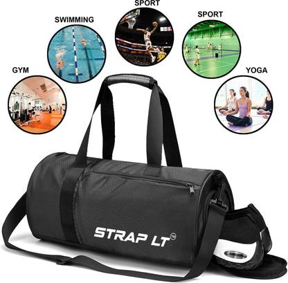 Straplt Multipurpose Gym Bag Duffle Bag with Shoes Compartment & Wet Pocket Shoulder Bag