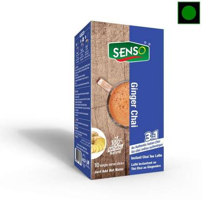 सेंसो जिंजर टी प्रीमिक्स सैशेस (10 सैशेस) अदरक इंस्टेंट टी डिब्बा
