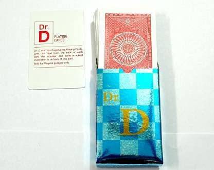 A SARKAR MAGIC SHOP DR.D Marked Magic Playing Card (RED) / DR D SPY Mark Card Deck Magic Trick / CHEATING MARKED PLAYING CARD MAGIC 1 Magic Tricks