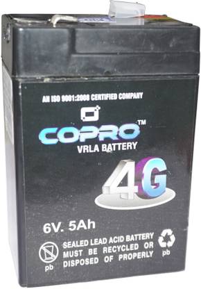 Nktronics 6 volt 5ah sealed lead acid type battery 5 Ah Battery for Bike