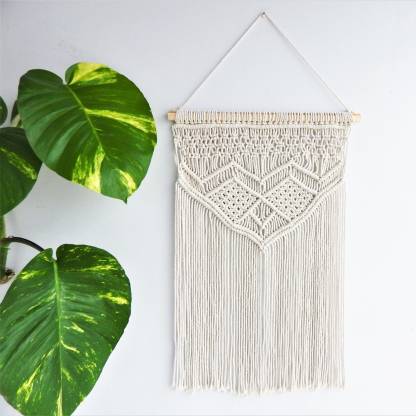 ecofynd Macrame Boho Wall Hanging Décor For Apartment, House Living Room Home Decoration.
