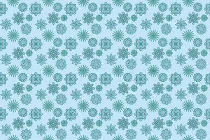 imbue Vinyl Floral & Botanical Blue Wallpaper
