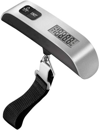 HSR Digital Luggage Scale, LCD Display Backlight Temperature Baggage Scale with 110lbs Capacity Weighing Scale