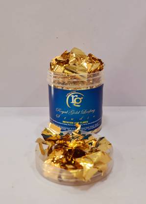 royal gold leafing studio Metallic Gold Flakes