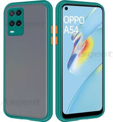 Dgeot Back Cover for Oppo A54 Back Case Full Camera Protection Smoke Matte Finish Cover