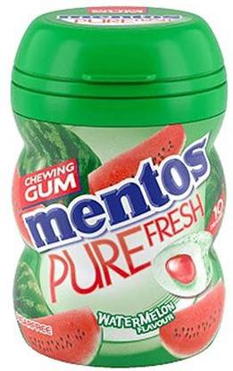 Mentos Pure Fresh Sugar Free Watermelon Flavor Gum (Imported), 20g watermelon Chewing Gum