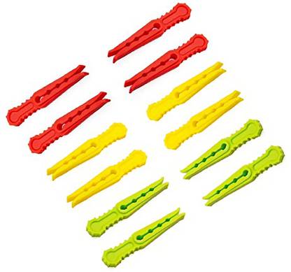 AP & ZP Multipurpose Plastic Cloth Hanging Pegs/Clips -36pc | Food Clip | Pouch Sealer | Hanger | Hanging Hooks Grips Cloth | Drying Clips | Clothing on Strings (Multicolored) Plastic Cloth Clips (Multicolor Pack of 36) Plastic Cloth Clips