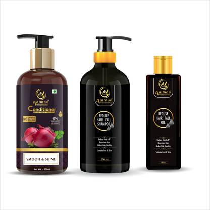 Aalman Professional Combo Of Conditioner & Hair Fall Reduse Shampoo With Hair Fall Reduce Oil