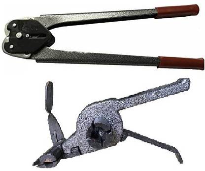 Engarc (Silver) Box Packing Machine Packing Strapping Crimper Sealer Hand Tool SET Manual Crimper