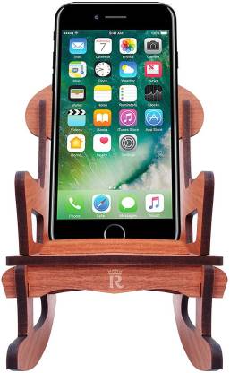 Indiroyally 1 Compartments MDF wood Rocking chair wooden mobile stand office table dining table