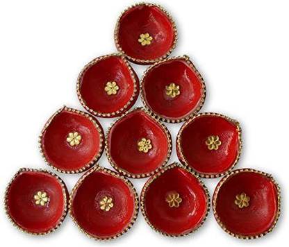 AWANI TRENDS Bone China Table Diya Set